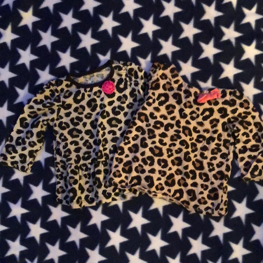 2 leopard print 6 month shirt bundle!